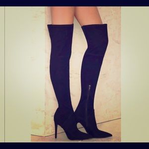 Kendall + Kylie Suede Over the knee boots size 8